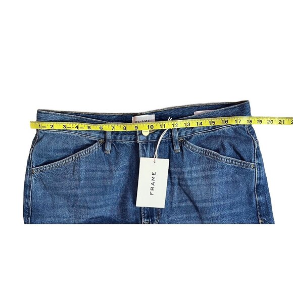 NWT Frame Women Denim Jeans Size 32 Baggy Palazzo Blue New - Picture 9 of 12